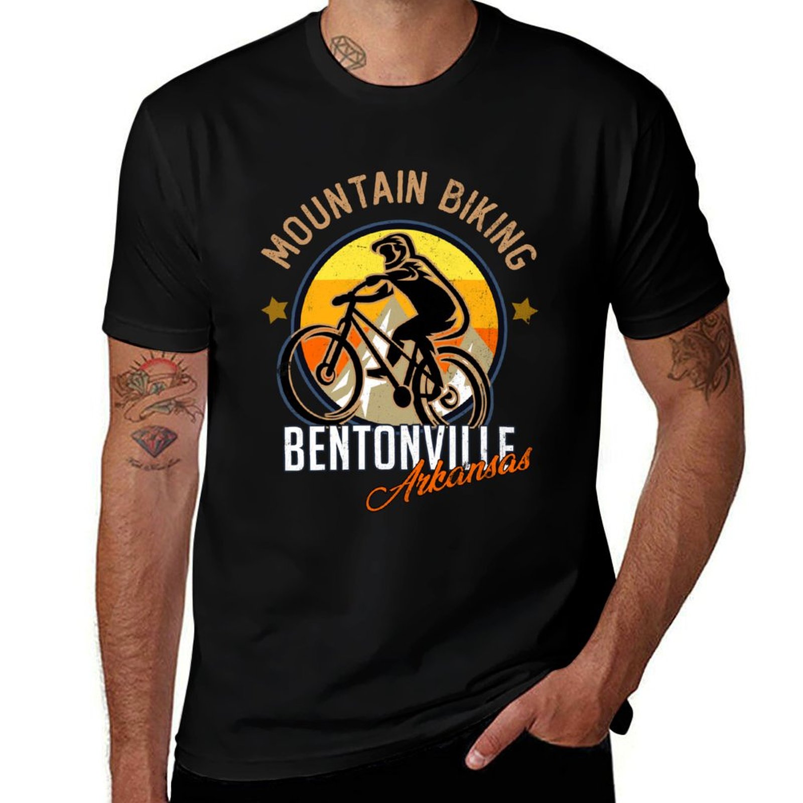 Mountain Biking Bentonville - bentonville arkansas mountain biking T-Shirt Casual