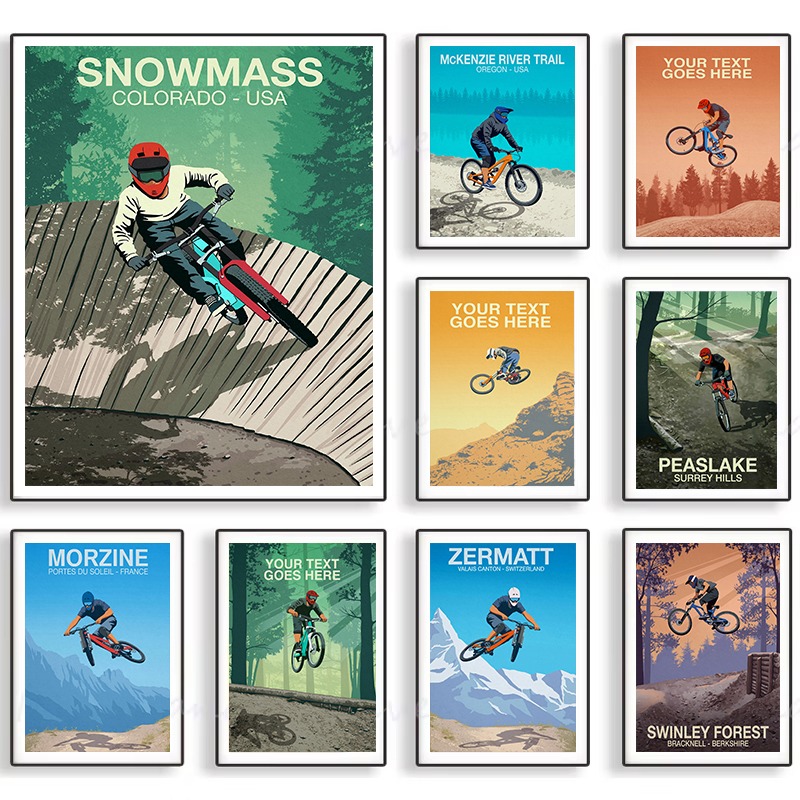 Mountain Bike Trail Poster Sno - đánh giá và giá Picture Of Mountain Biking
