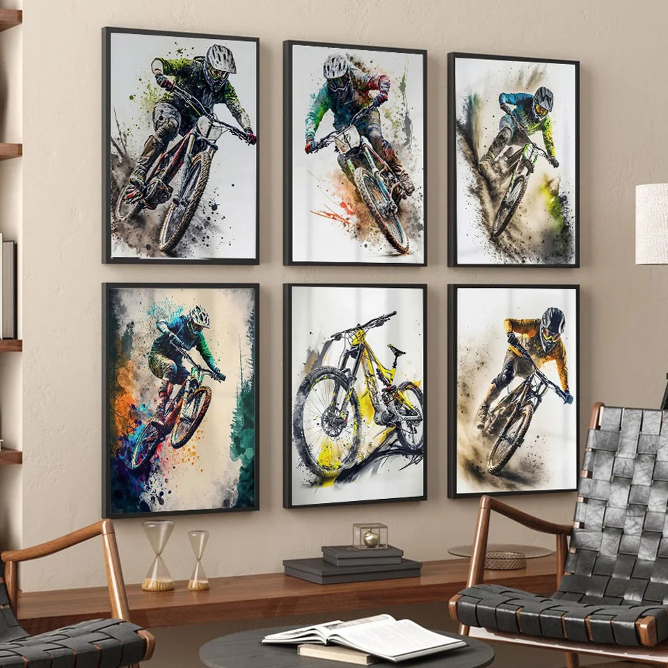 Mountain Bike Sports Wall Art  - đánh giá và giá Picture Of Mountain Biking