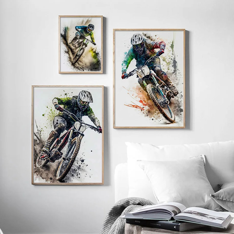 Mountain Bike Sports Wall Art  - đánh giá và giá Picture Of Mountain Biking